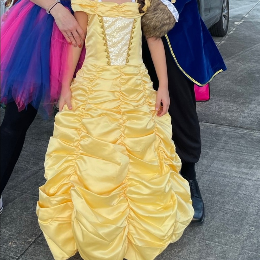 Sparkling Gold Princess Dress for Kids
